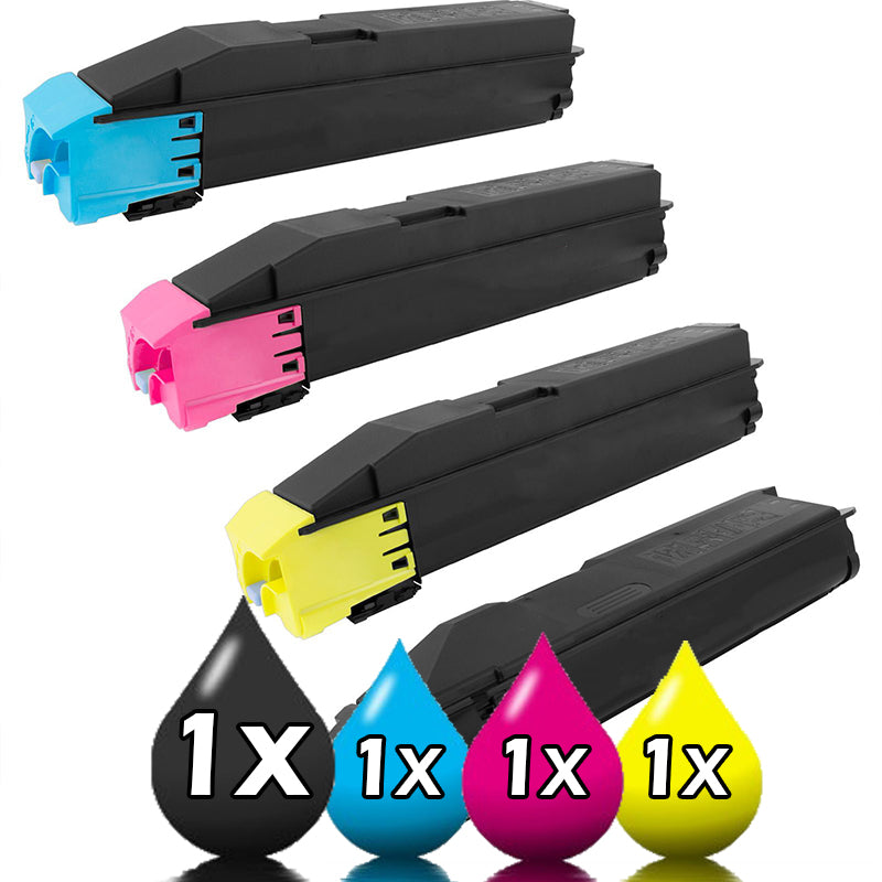 4 Pack Kyocera TK8309 Compatible Toner Cartridges [1BK,1C,1M,1Y]