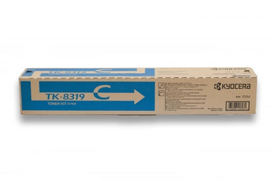 Genuine Kyocera TK-8319C Cyan Toner Cartridge 6K Print Yield