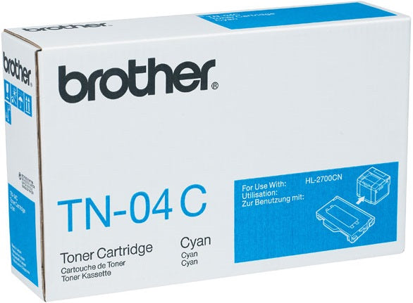 Genuine Brother TN-04C Cyan Toner Cartridge 6.6K Print Yield