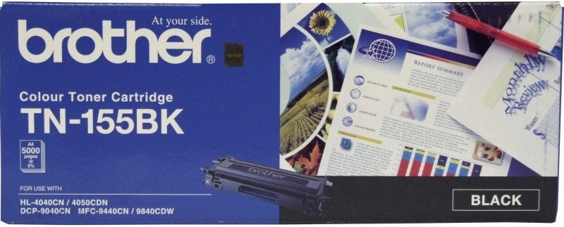 Genuine Brother TN-155BK Black Toner Cartridge 5K Print Yield