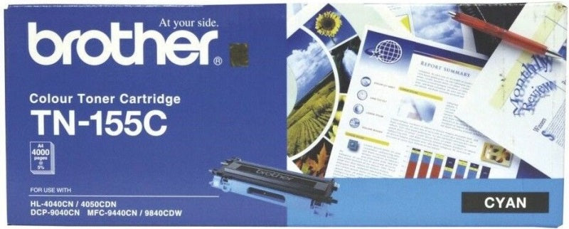 Genuine Brother TN-155C Cyan Toner Cartridge 4k Print Yield