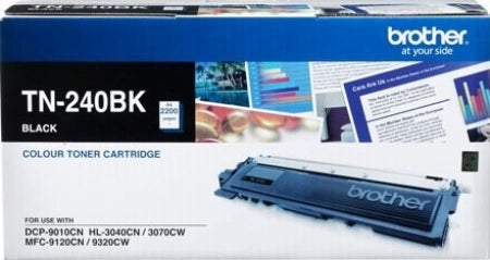 Brother TN-240BK Genuine Black Toner Cartridge 2.2K Print Yield