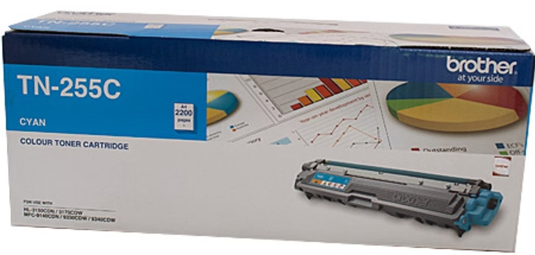 Genuine Brother TN255 Cyan Toner Cartridge 2,200 Page