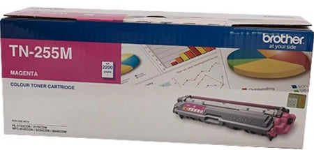 Genuine Brother TN255 Magenta Toner Cartridge 2,200 Pages