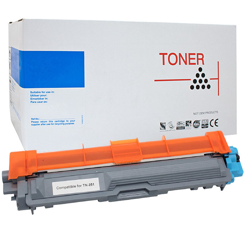 Brother TN255C Cyan Toner Cartridge White Box 2200 Page