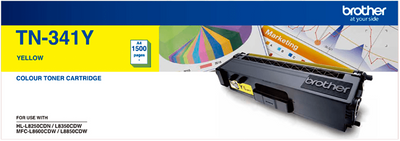 Genuine Brother TN341Y Yellow Toner Cartridge 1.5K Print Yield