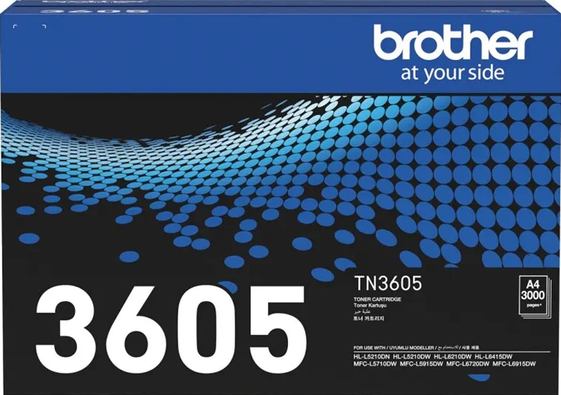Genuine Brother TN3605 Black Toner Cartridge - 3,000 Print