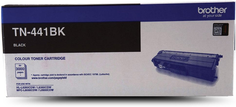 Genuine Brother TN441BK Black Toner Cartridge 3,000 Page