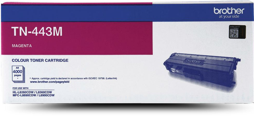 Genuine Brother TN443M Magenta Toner Cartridge 4,000 Yield
