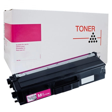 White box Premium Brother TN443M Magenta Toner cartridge 4,000 Yield
