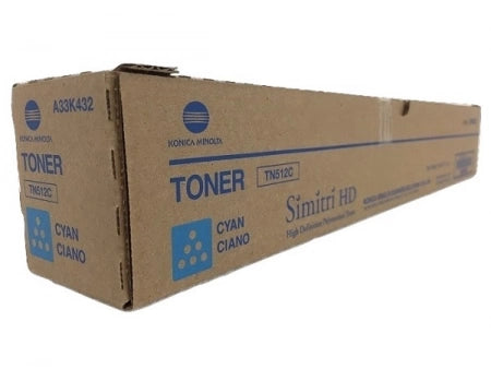 Genuine Konica Minolta TN512C / A33K-492 Cyan Toner Cartridge 26K Print Yield