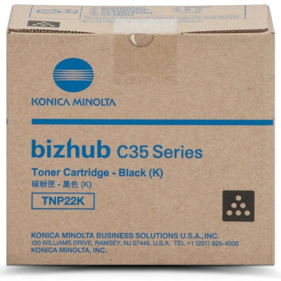 Konica Minolta TNP22K (A0X5192) Genuine Black Toner Cartridge - 5,400 Prints