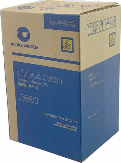 Genuine Konica Minolta Bizhub C3320i Yellow Toner Cartridge TNP80Y AAJW292 - 9K Print