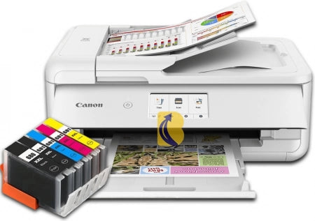 A3 Canon Pixma TS9565 Colour MFC Inkjet WiFi Network + Toners Bundle