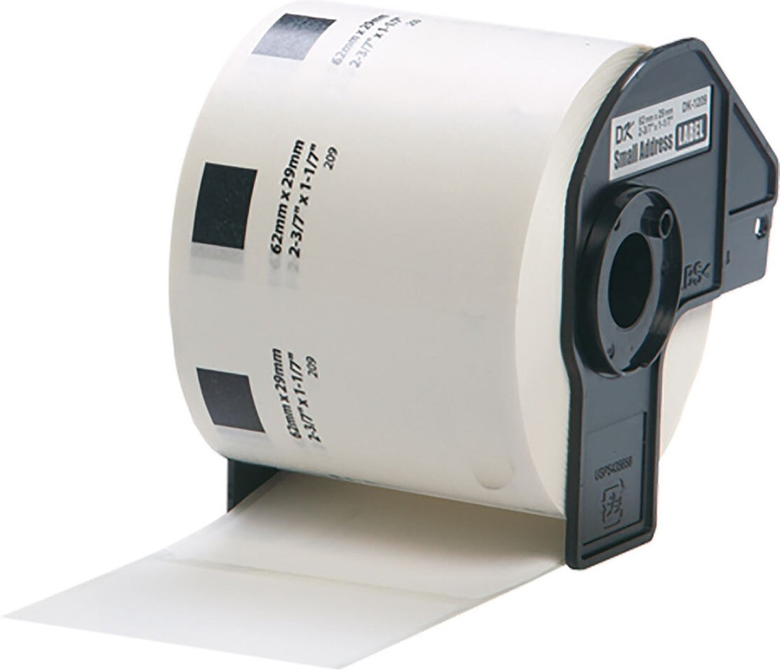 Brother DK-11209 Labels Black on White Thermal Die-Cut Roll Compatible 800/rol