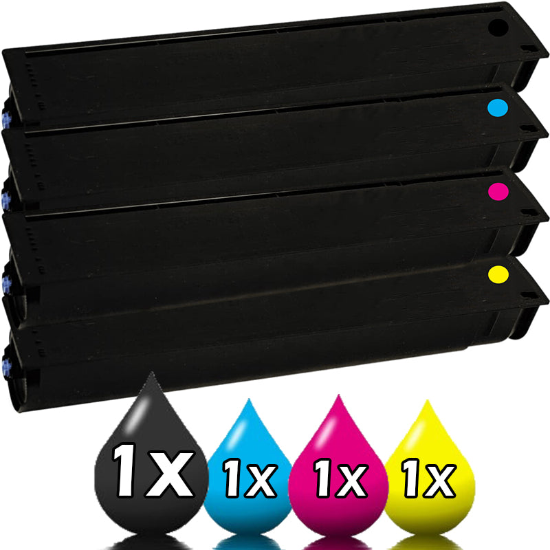 4-Pack Toshiba TFC200 Compatible Toner Cartridge Set [1BK,1C,1M,1Y]