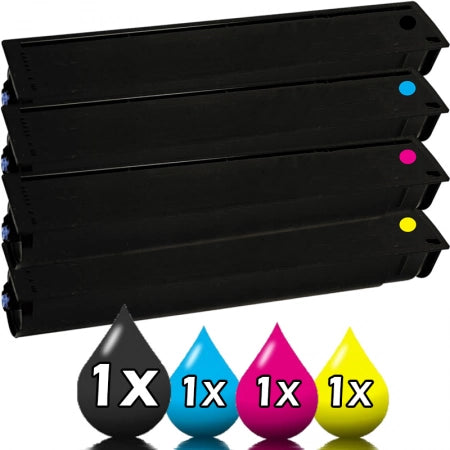 4-Pack Toshiba TFC200 Compatible Toner Cartridge Set [1BK,1C,1M,1Y]