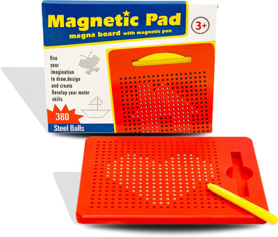 Playmags Magna Drawing Travel Board With Magnetic pen (Includes 380 magnetic balls)