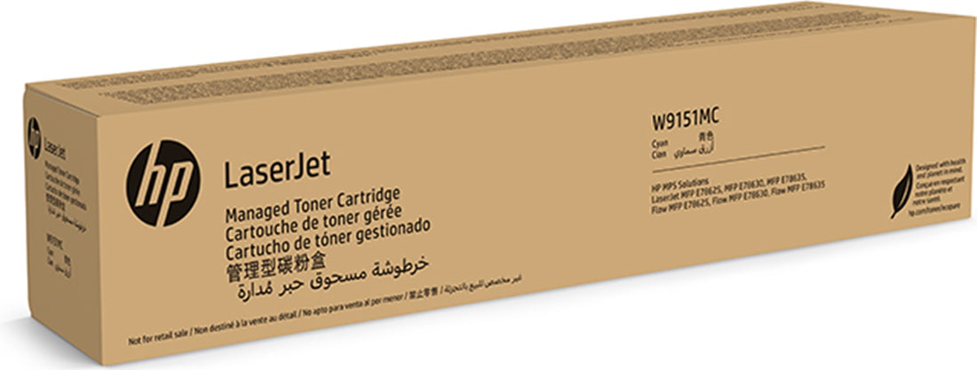 Genuine HP W9151MC Cyan Toner Cartridge / 24,000 print
