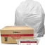 Carton of 1000 27L White Bin Liners - Office / Kitchen 10 micron (Standard Strength)