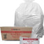 Carton of 1000 27L White Bin Liners - Office / Kitchen 10 micron (Standard Strength)