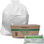 1000pcs 36L White Kitchen Tidy Bags Bin Liners Rubbish Bags 10 Micron Medium Strength 20 Packs/50pcs