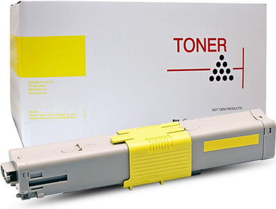 White Box Premium OKI C532 / MC573 Yellow Toner Cartridge 46490609 6,000 Page