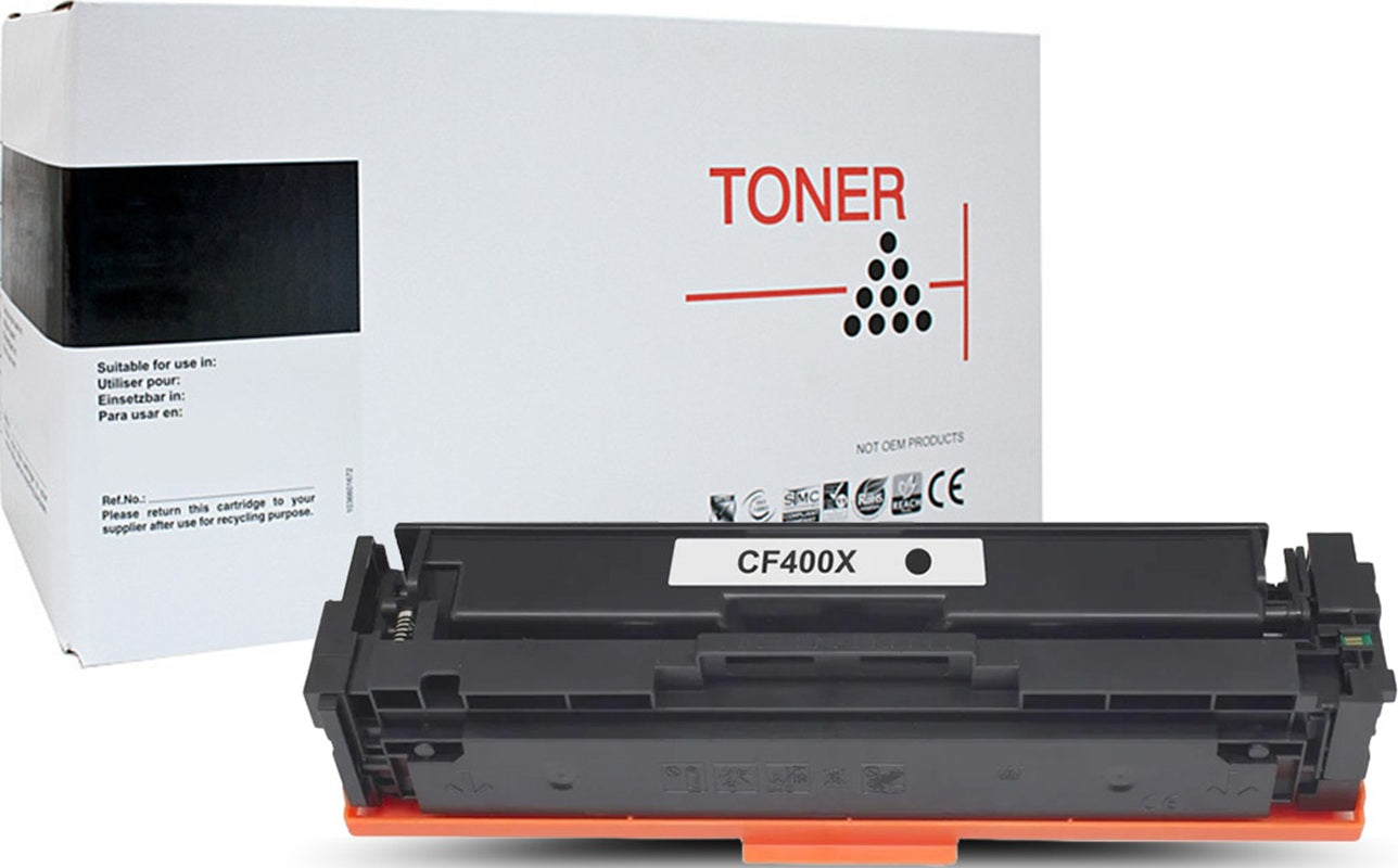White Box HP 201X CF400X Black Toner Cartridge 2,800 Print