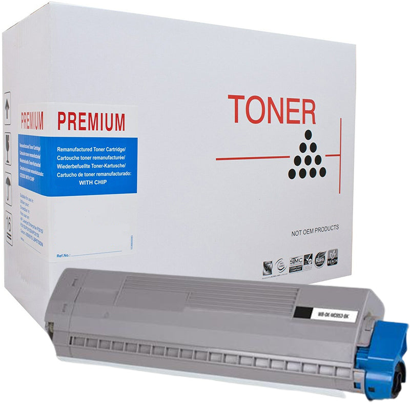 OKI MC853 White Box Black Toner Cartridge 45862844 7,000 Print