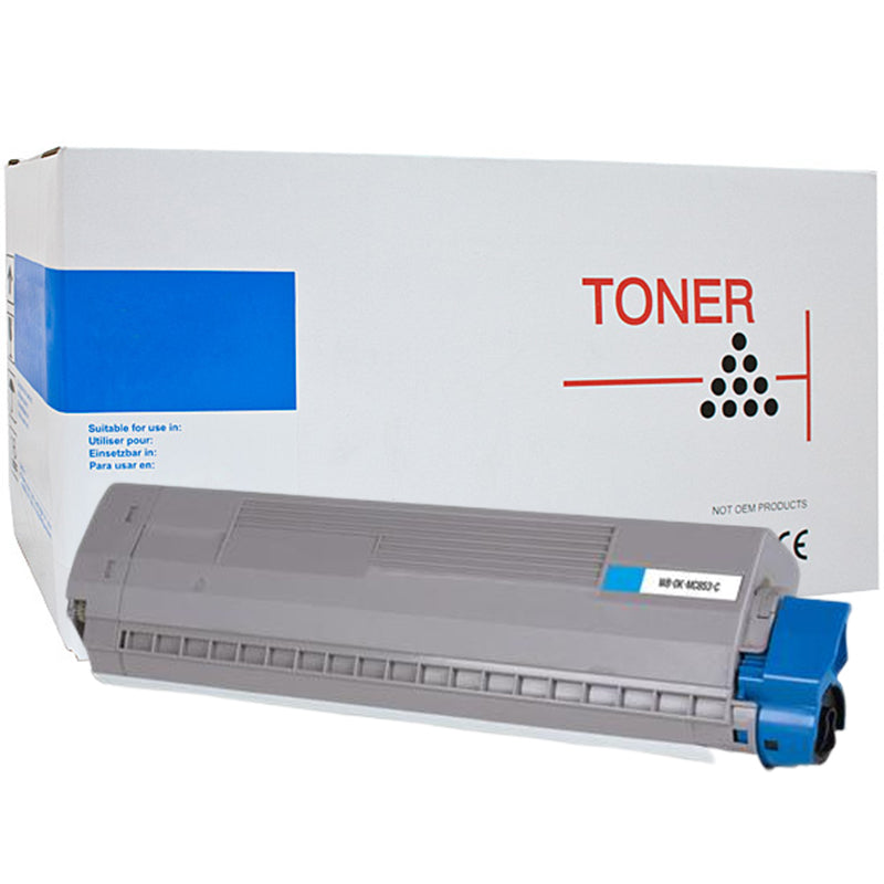 OKI MC853 45862843 Generic White Box Cyan Toner Cartridge 7,300 Print