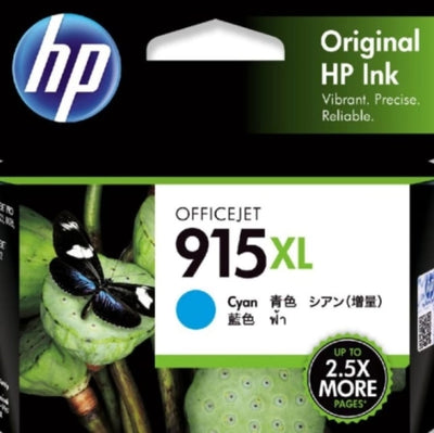 Genuine HP 915XL Cyan Ink Cartridge 3YM19AA 825 Pages