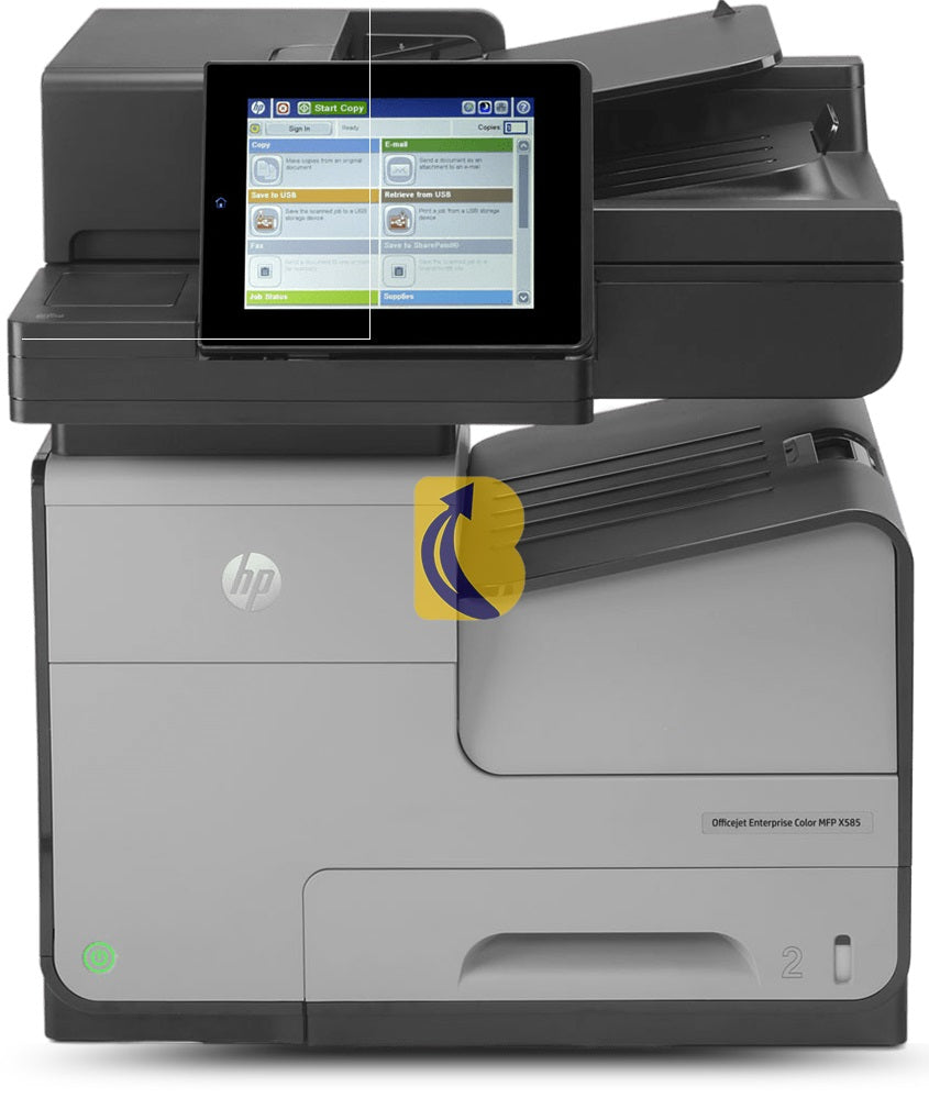 HP Officejet Enterprise Colour Flow X585z A4 Multifunction Printer