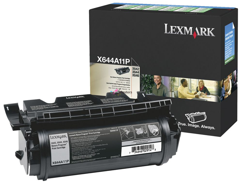 Lexmark X644A11P Black Genuine Toner Cartridge 10,000 Page