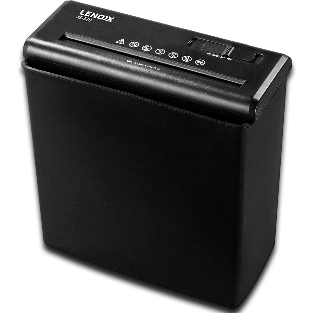 Lenoxx XS-510 Home and Office Strip Cut Shredder 10