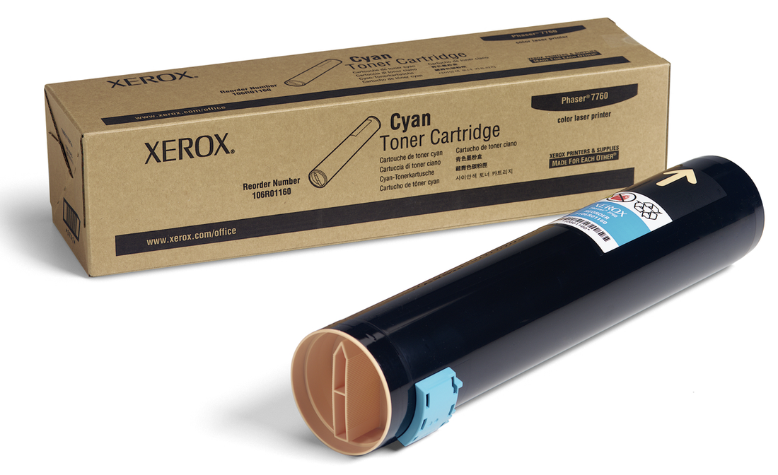Genuine Fuji Xerox Phaser 7760 106R01160 Cyan Toner Chip 25,000 Print