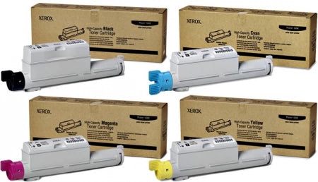 4 Pack Genuine Fuji Xerox 6360 106R01218-106R01221 Toner Cartridges [1BK,1C,1M,1Y]