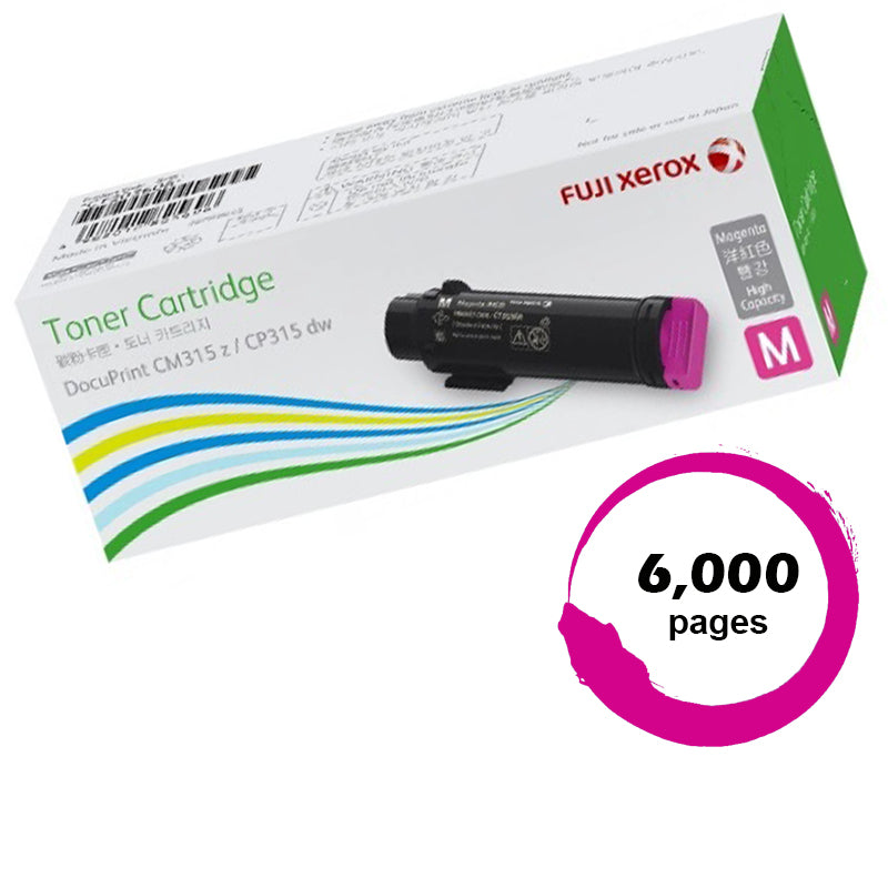Genuine Fuji Xerox CT202612/CT202653 Magenta Toner Cartridge 6,000 Print