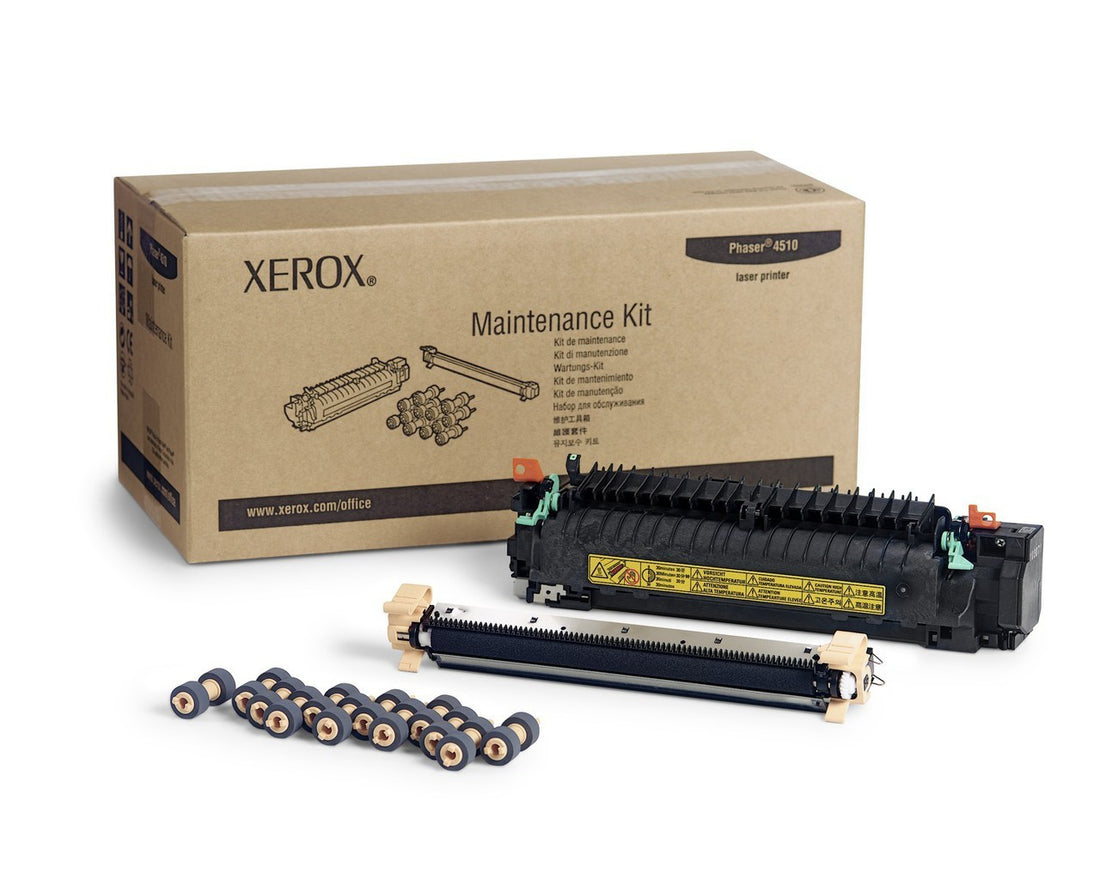 Fuji Xerox M355 P355 EL300844 Fuser Maintenance Kit 100,000 Prints (with Fuser Unit 604K77748, Transfer Roller 604K77060, Paper Feed Rollers)