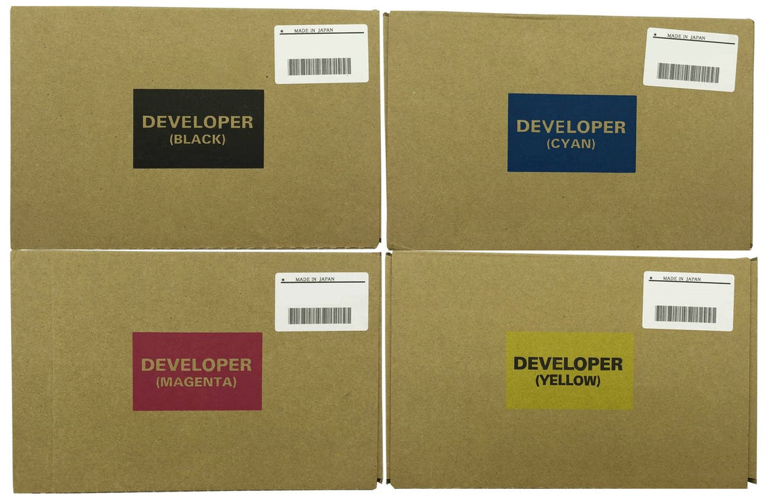 4 Pack Genuine Fuji Xerox C75 675K76190-675K76280 Developer Powder [1BK,1C,1M,1Y]