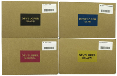 4 Pack Genuine Fuji Xerox C75 675K76190-675K76280 Developer Powder [1BK,1C,1M,1Y]