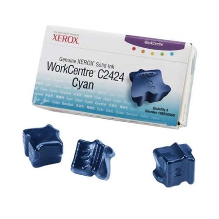 Genuine Fuji Xerox C2424 108R00660 Cyan Solid Ink Cartridge 3,400 Prints