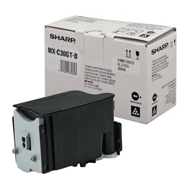 Genuine Sharp MX-C250 / C300 / C301 MX-C30GTB Black Toner Cartridge - 6,000 Page