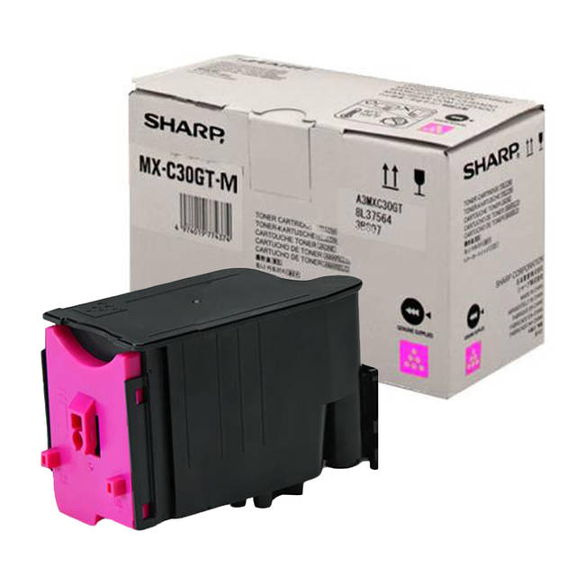 Genuine Sharp MX-C250 / C300 / C301 MX-C30GTM Magenta Toner Cartridge - 6,000 Page