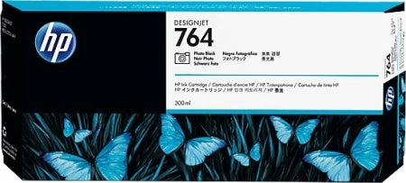 HP 764 Matte Black DesignJet Ink Cartridge 300ml