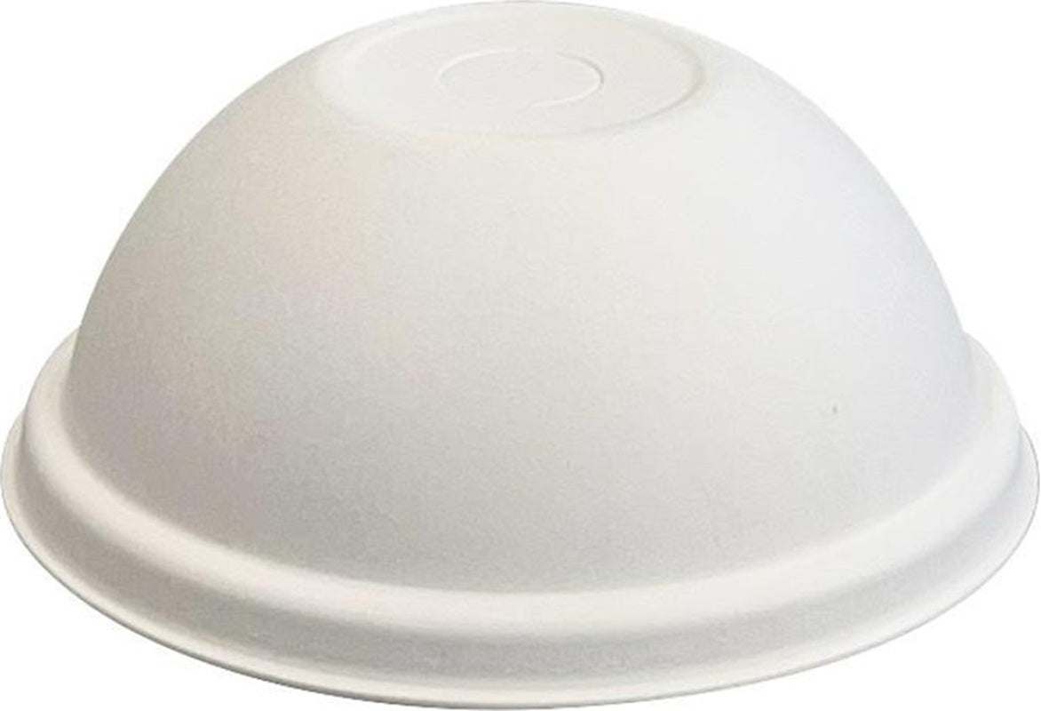 8-12-16oz Pulp Dome Lid Natural White Carton of 1000