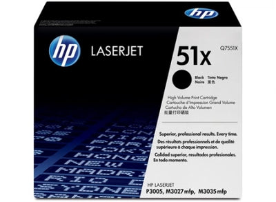 HP 51X  Q7551X Black Genuine Toner Cartridge 13,000 Prints