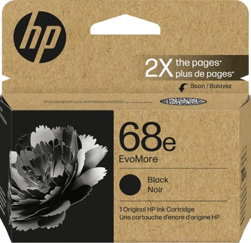 Genuine HP 68e Black Ink Cartridge 7FP22TA 320 Print