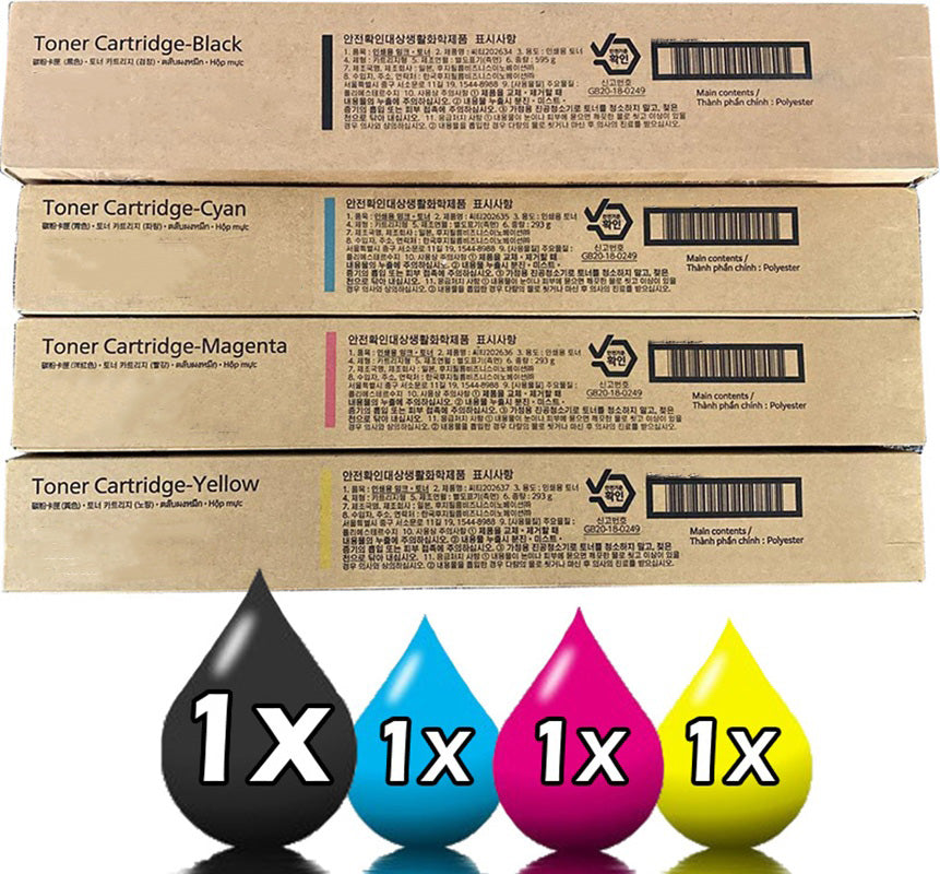 Genuine 4 Pack Fujifilm CT201586-CT201589 Toner Cartridge Value Pack [1BK, 1C, 1M, 1Y]