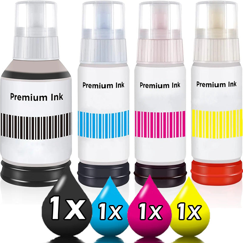 4 Pack Canon GI61 Compatible Toner Value Pack [1BK, 1C, 1M, 1Y]