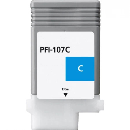 Canon PFI-107C Cyan Compatible Ink Cartridge 130ml 1.5K Print Yield